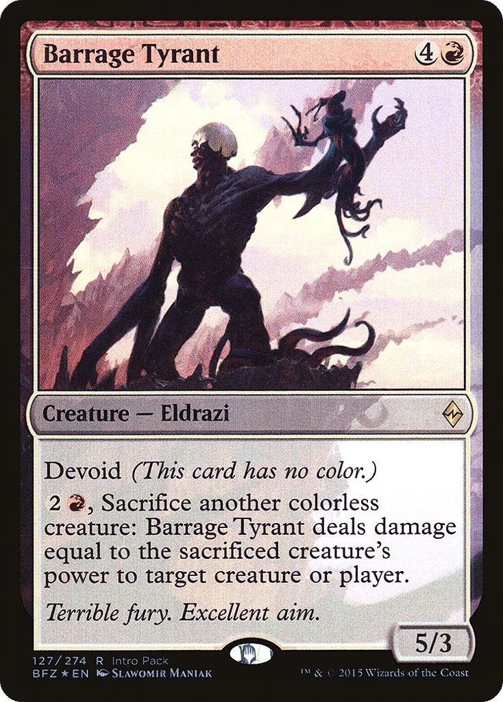 Barrage Tyrant · Battle for Zendikar Promos