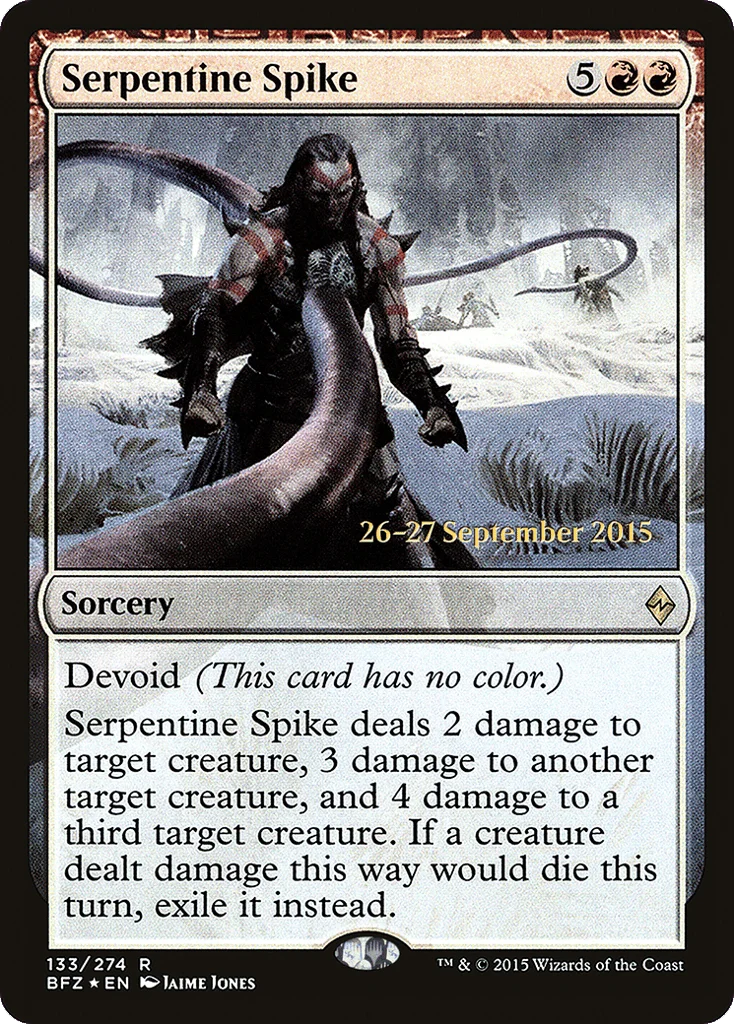 Serpentine Spike · Battle for Zendikar Promos