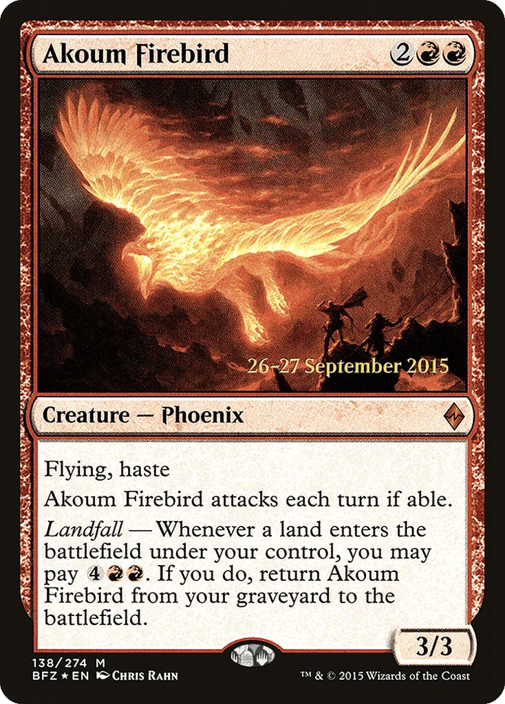 Akoum Firebird · Battle for Zendikar Promos