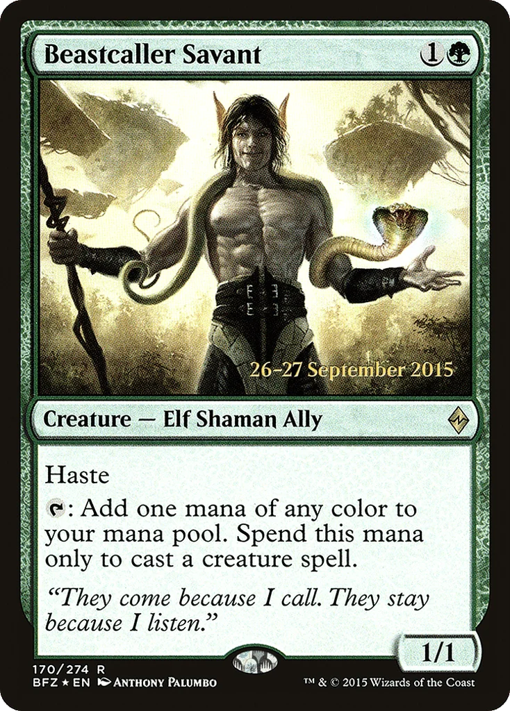 Beastcaller Savant · Battle for Zendikar Promos
