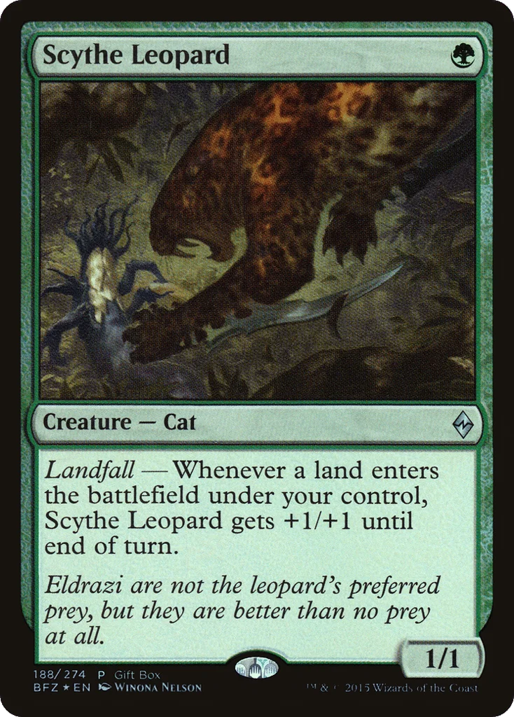 Scythe Leopard · Battle for Zendikar Promos