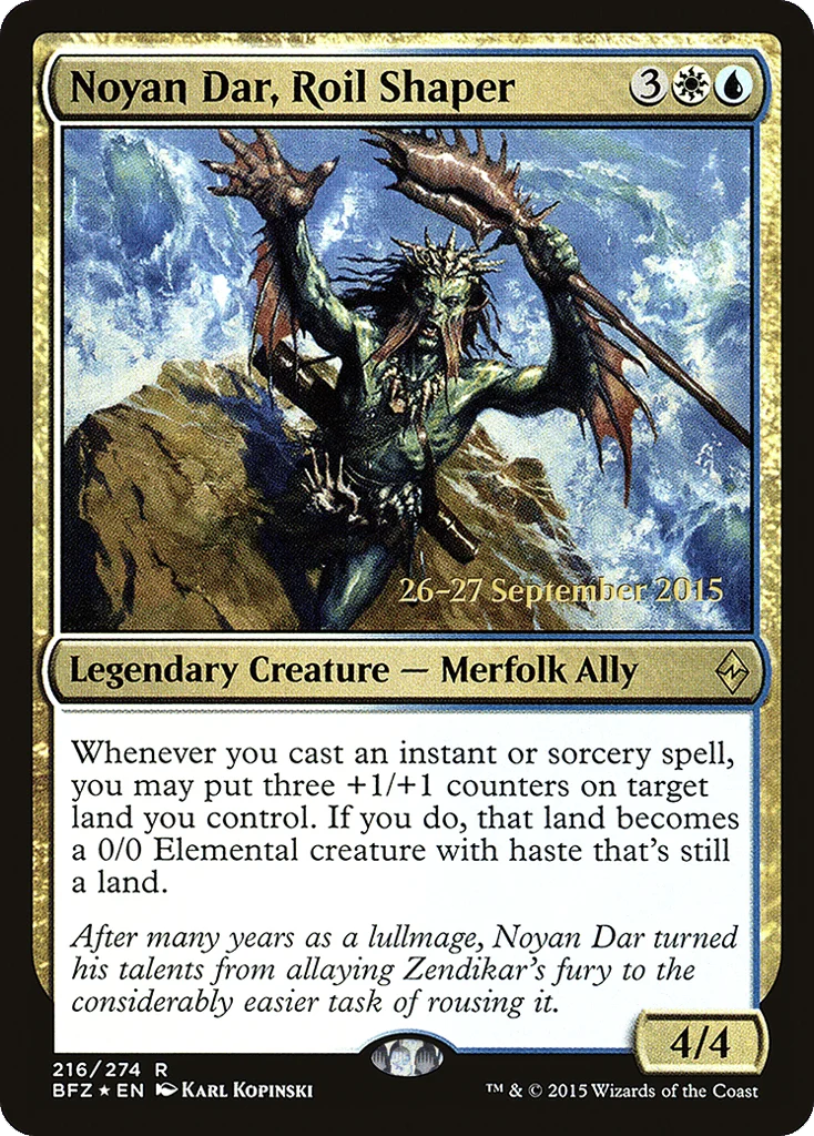 Noyan Dar, Roil Shaper · Battle for Zendikar Promos