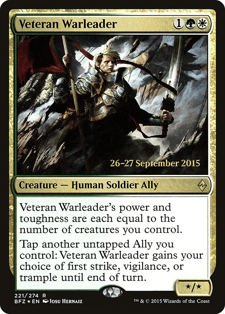 Veteran Warleader · Battle for Zendikar Promos