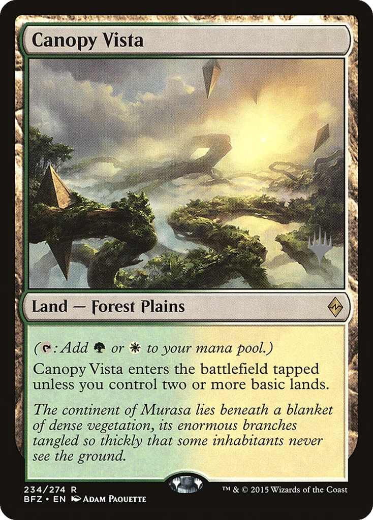 Canopy Vista · Battle for Zendikar Promos