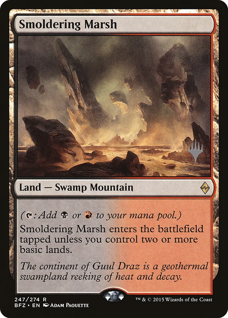 Smoldering Marsh · Battle for Zendikar Promos
