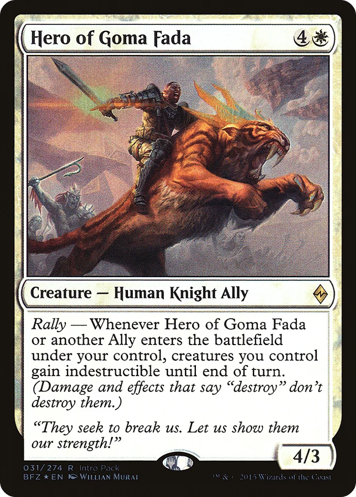 Hero of Goma Fada · Battle for Zendikar Promos