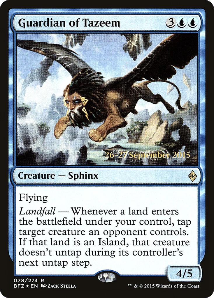 Guardian of Tazeem · Battle for Zendikar Promos