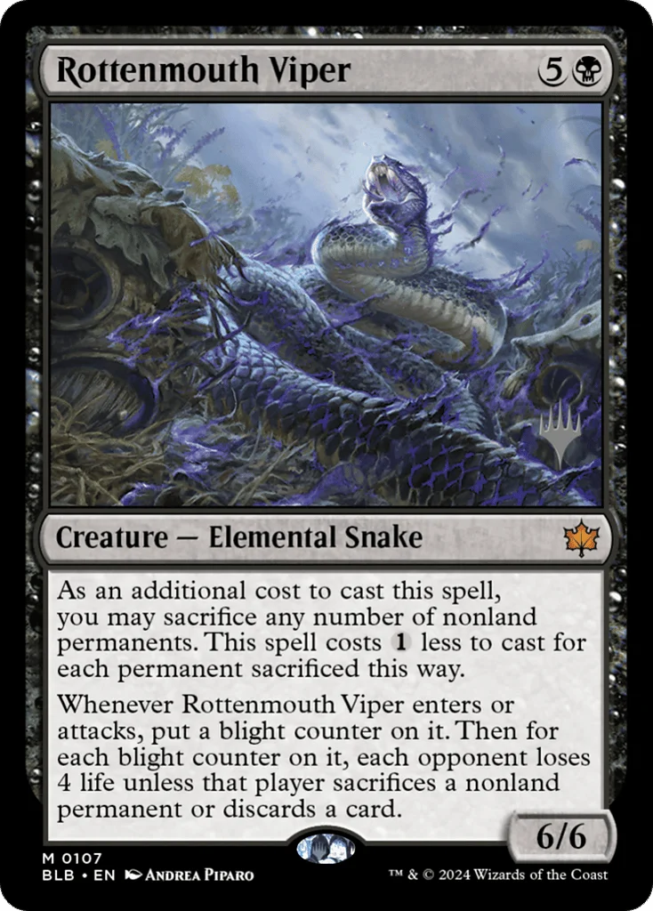 Rottenmouth Viper · Bloomburrow Promos
