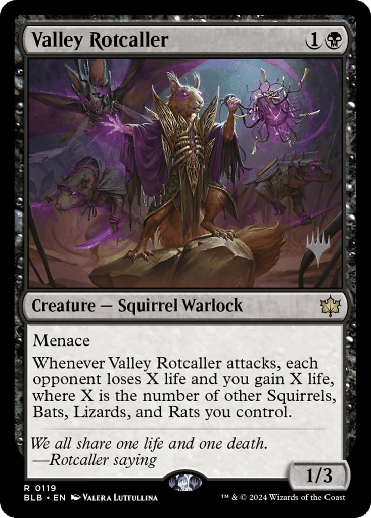Valley Rotcaller · Bloomburrow Promos
