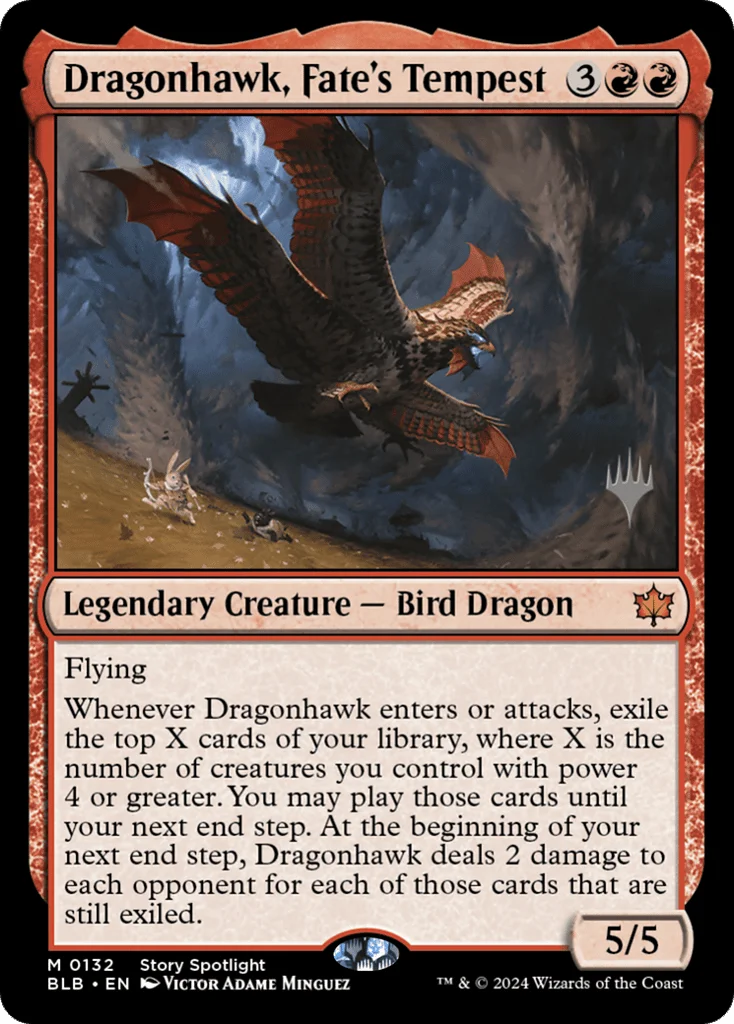Dragonhawk, Fate's Tempest · Bloomburrow Promos