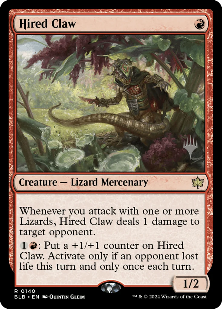Hired Claw · Bloomburrow Promos