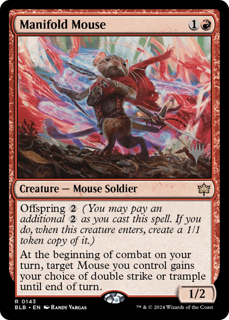 Manifold Mouse · Bloomburrow Promos