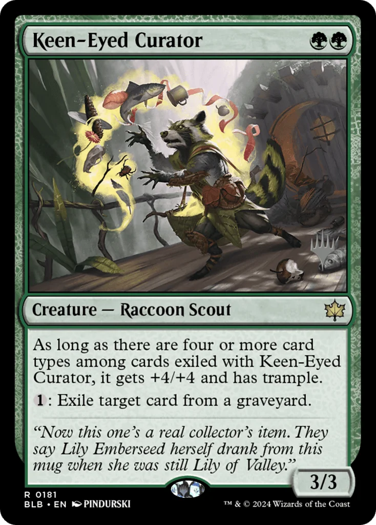 Keen-Eyed Curator · Bloomburrow Promos