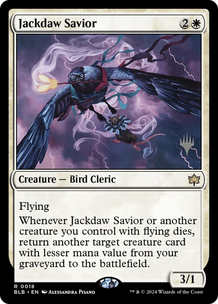 Jackdaw Savior · Bloomburrow Promos
