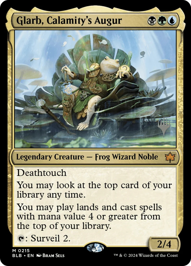Glarb, Calamity's Augur · Bloomburrow Promos