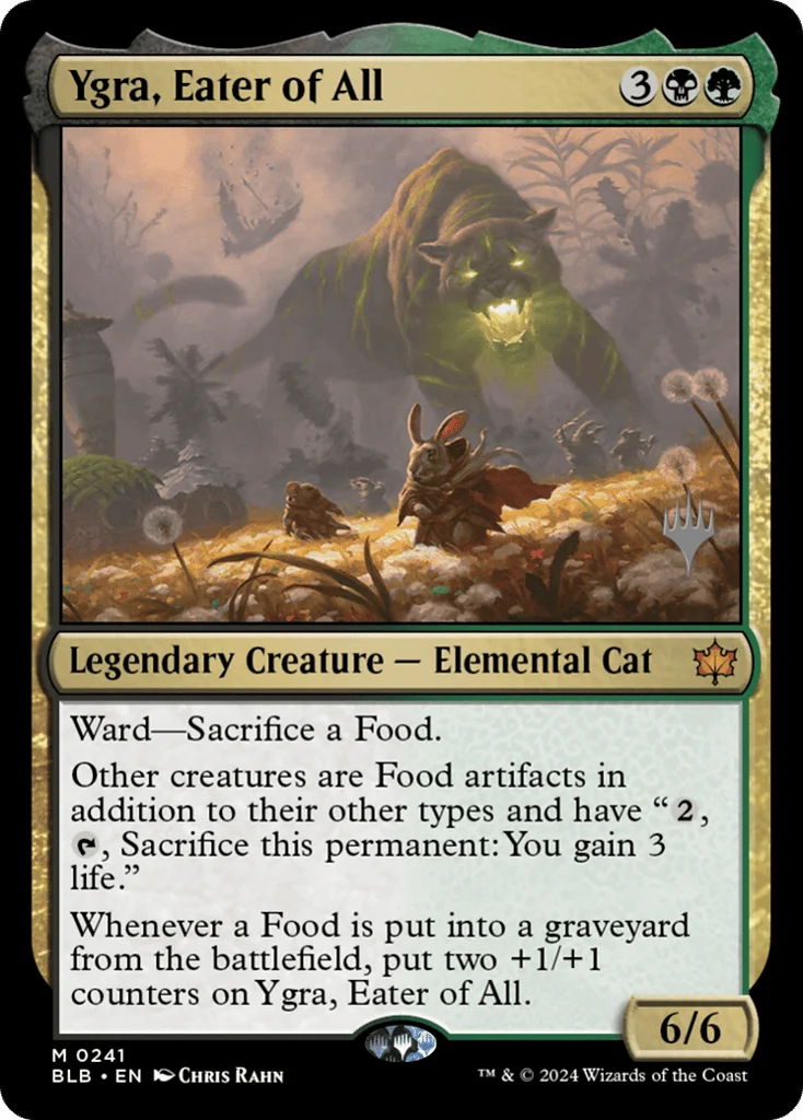 Ygra, Eater of All · Bloomburrow Promos