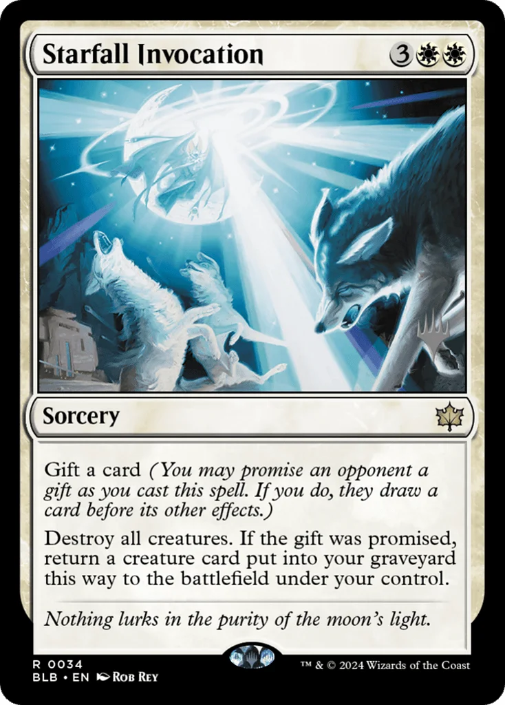 Starfall Invocation · Bloomburrow Promos