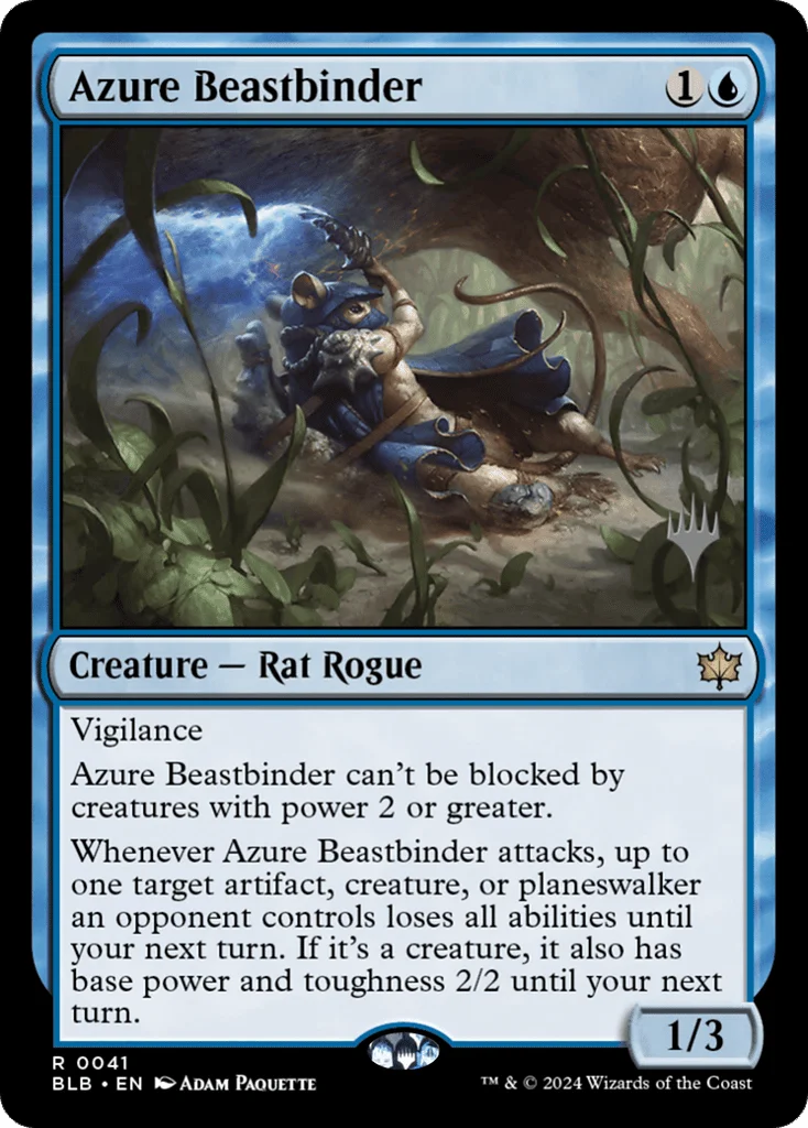 Azure Beastbinder · Bloomburrow Promos
