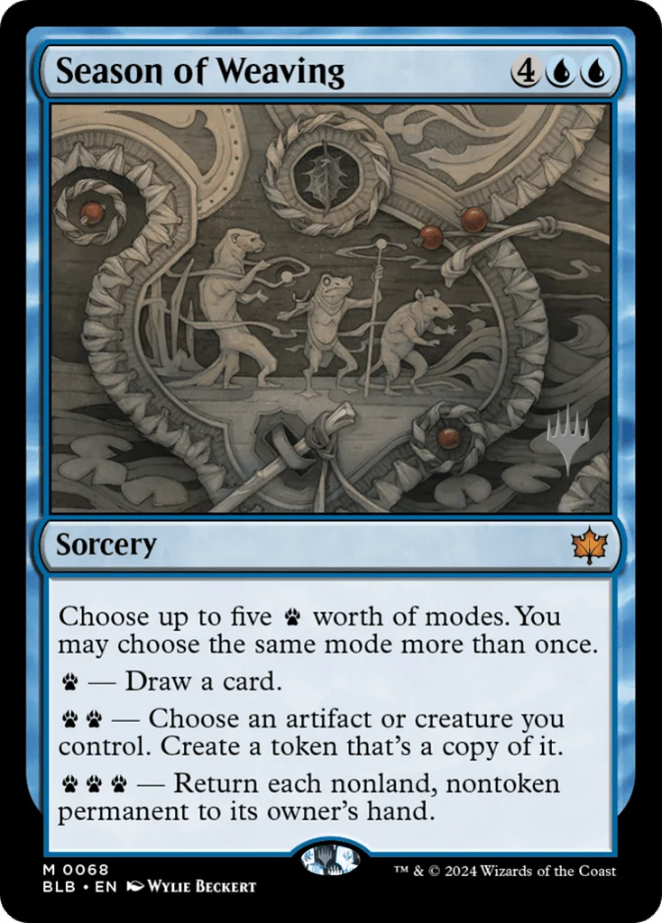 Season of Weaving · Bloomburrow Promos