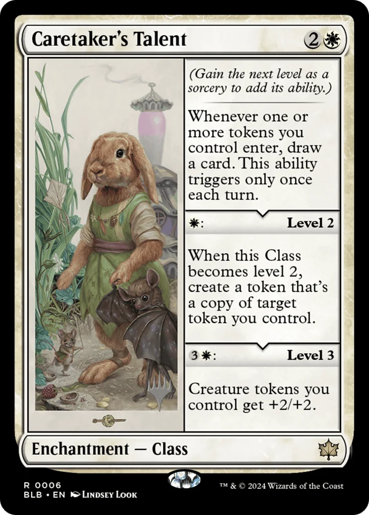 Caretaker's Talent · Bloomburrow Promos