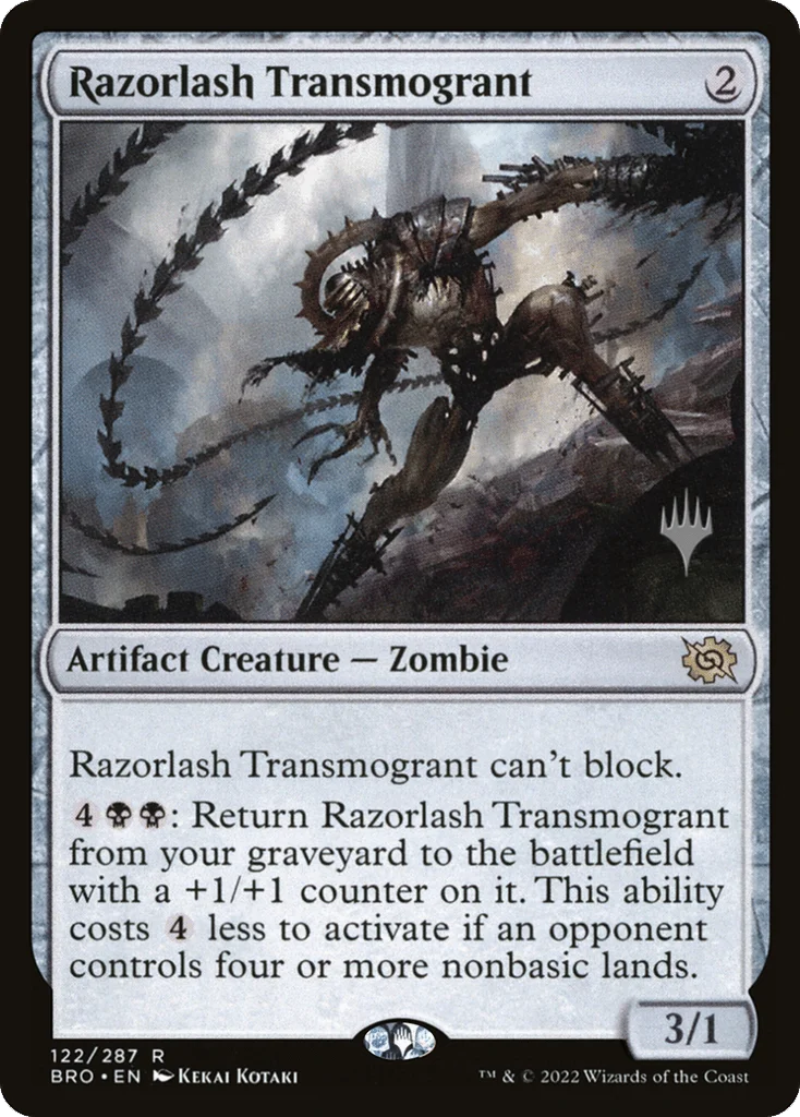 Razorlash Transmogrant · The Brothers' War Promos