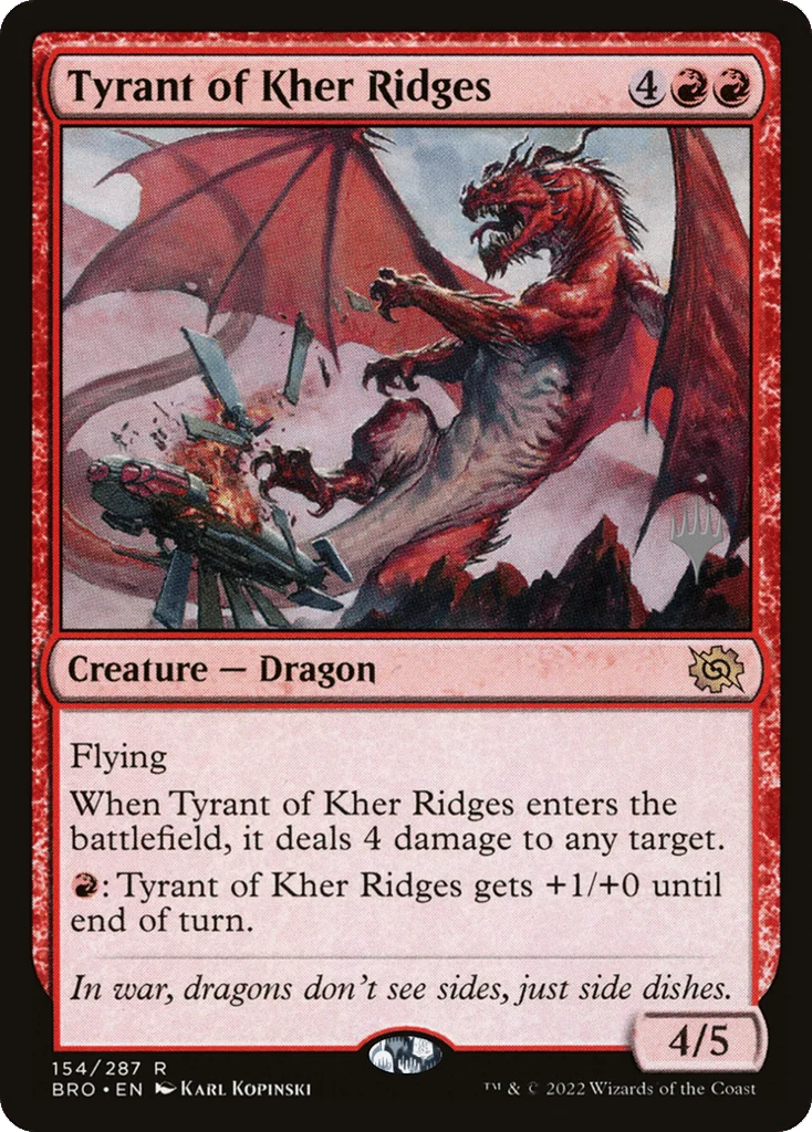 Tyrant of Kher Ridges · The Brothers' War Promos