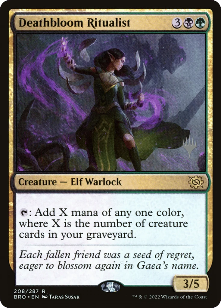 Deathbloom Ritualist · The Brothers' War Promos