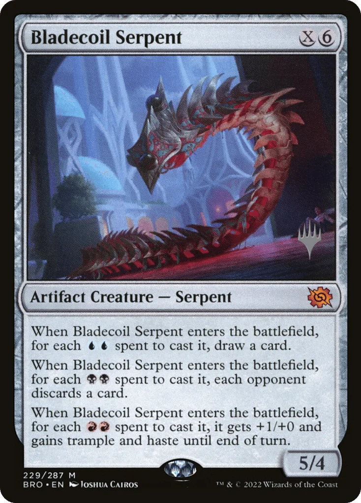 Bladecoil Serpent · The Brothers' War Promos