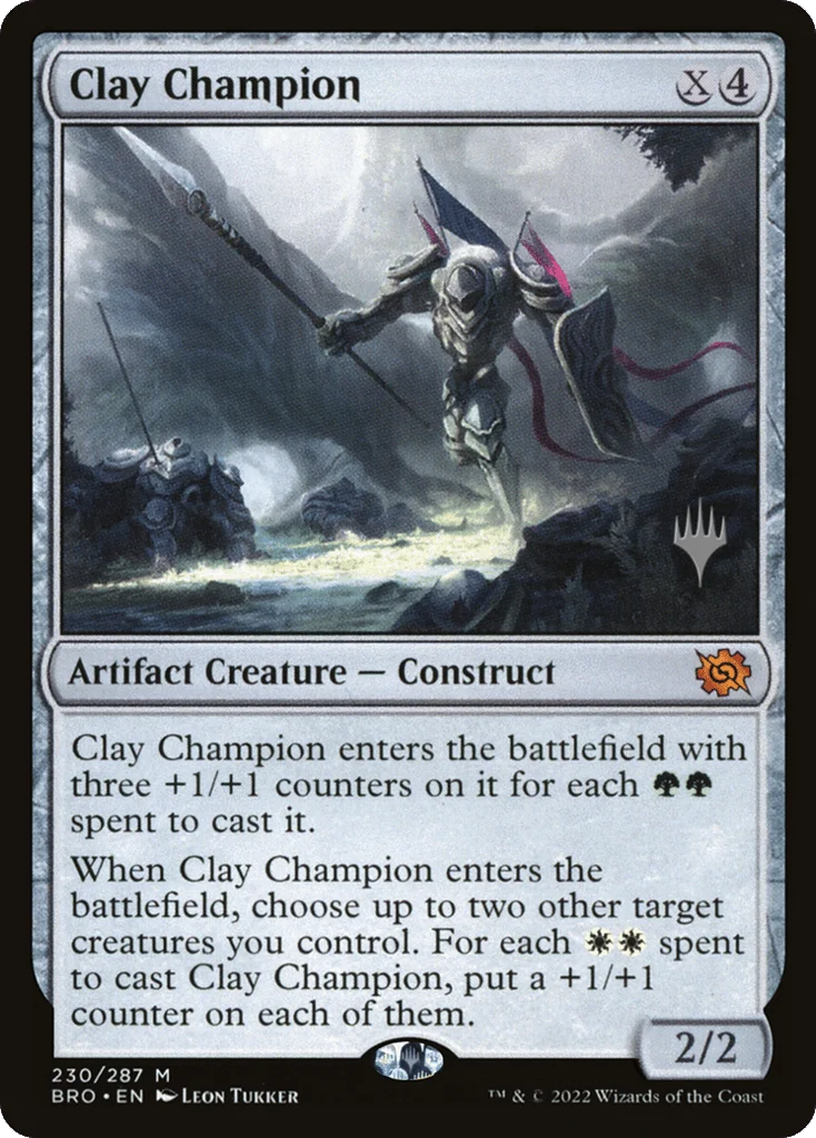 Clay Champion · The Brothers' War Promos