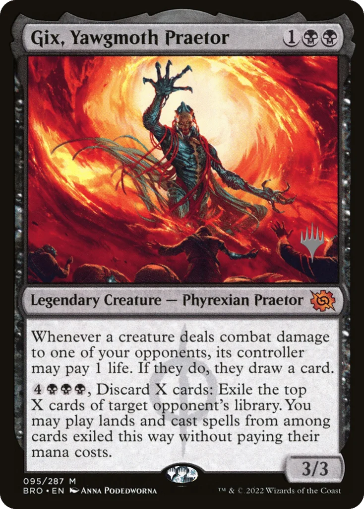 Gix, Yawgmoth Praetor · The Brothers' War Promos