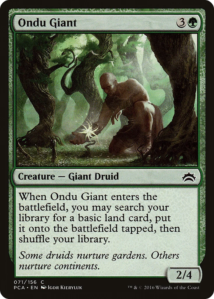 Ondu Giant · Planechase Anthology