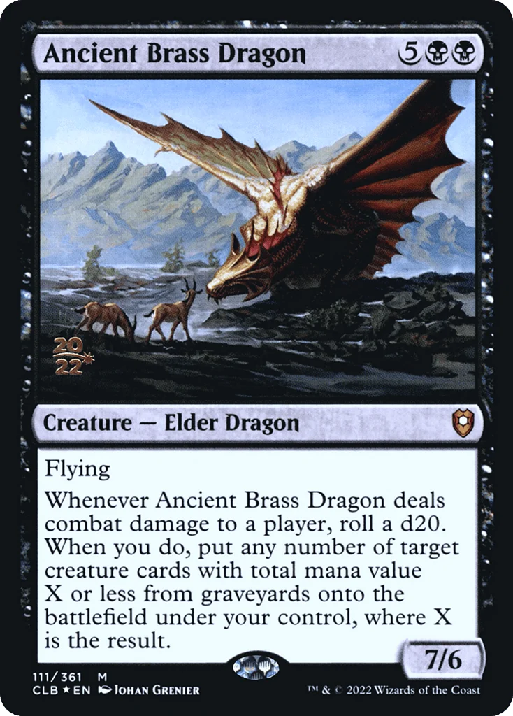 Ancient Brass Dragon · Battle for Baldur's Gate Promos