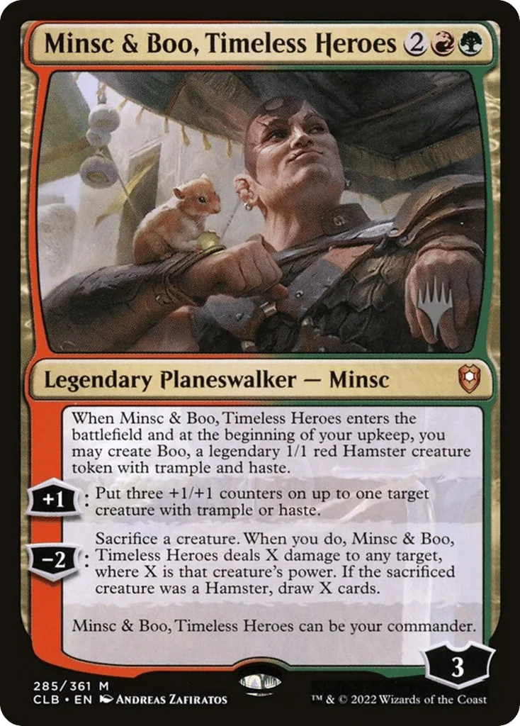 Minsc & Boo, Timeless Heroes · Battle for Baldur's Gate Promos