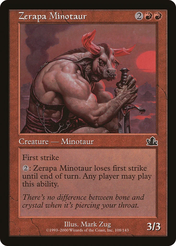 Zerapa Minotaur · Prophecy