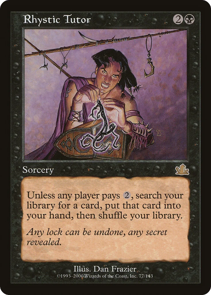 Rhystic Tutor · Prophecy