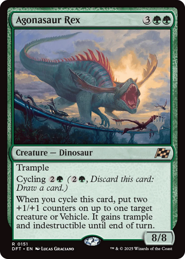 Agonasaur Rex · Aetherdrift Promos