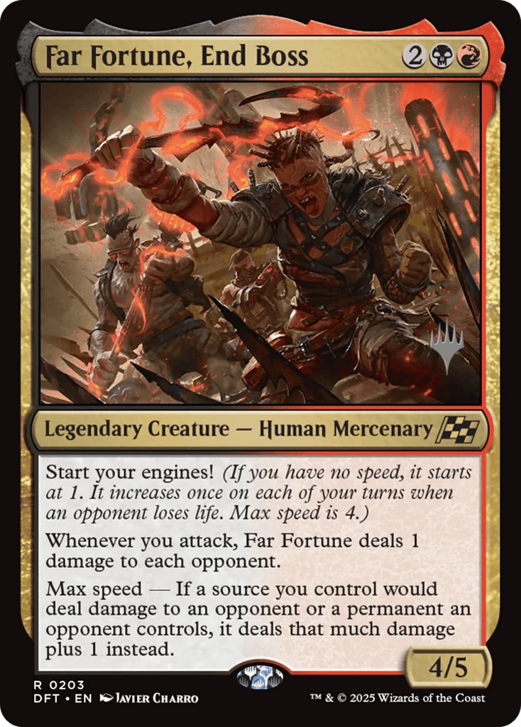 Far Fortune, End Boss · Aetherdrift Promos