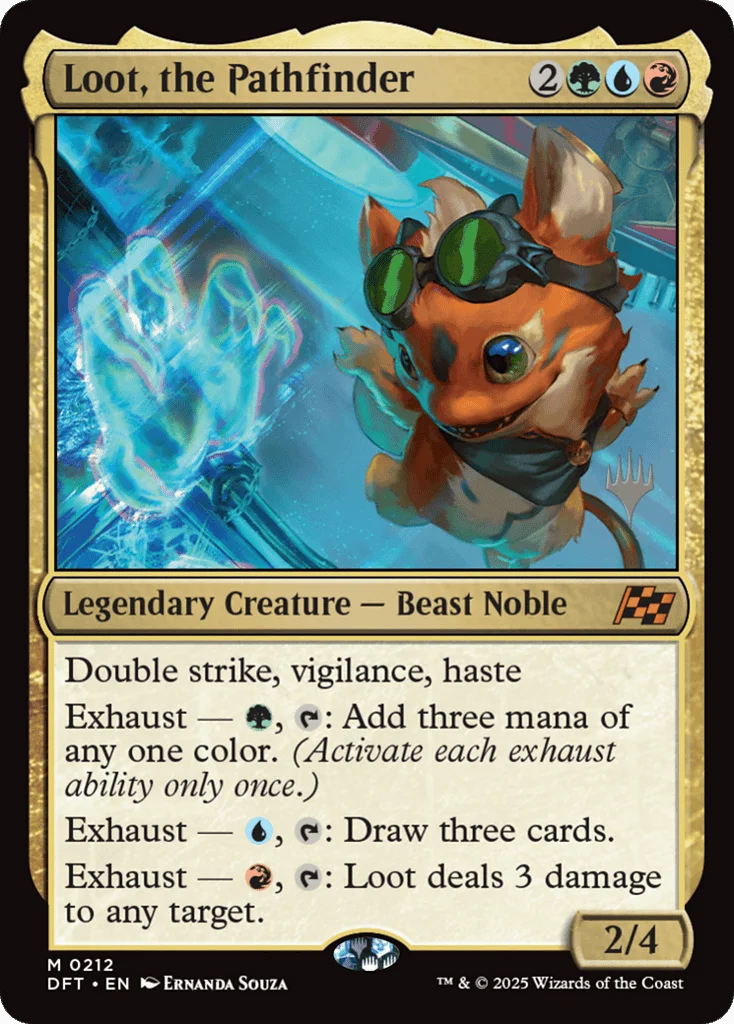 Loot, the Pathfinder · Aetherdrift Promos