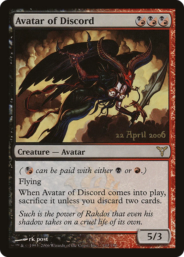 Avatar of Discord · Dissension Promos