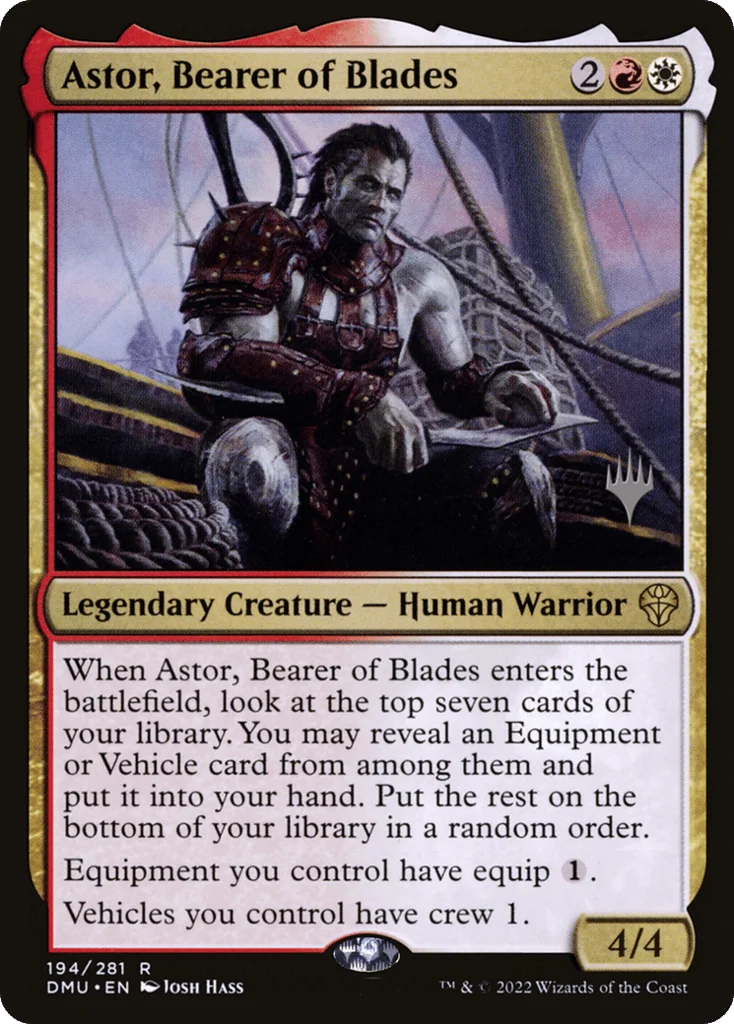 Astor, Bearer of Blades · Dominaria United Promos