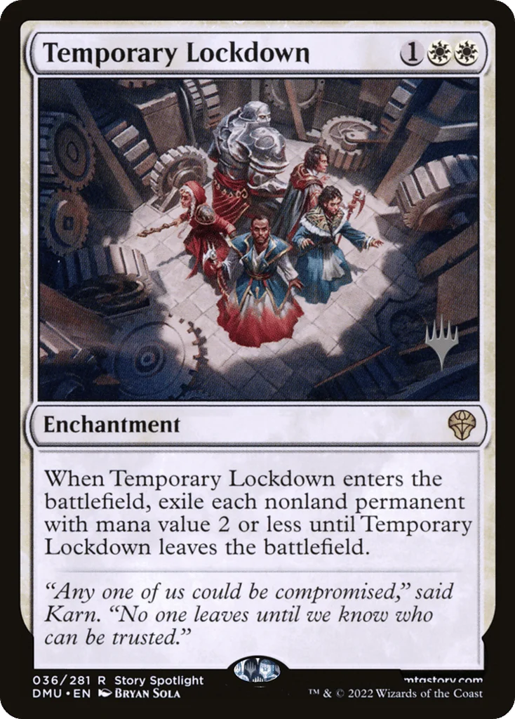 Temporary Lockdown · Dominaria United Promos
