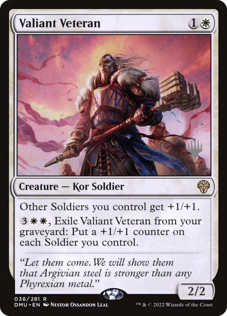 Valiant Veteran · Dominaria United Promos