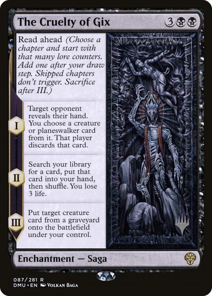 The Cruelty of Gix · Dominaria United Promos