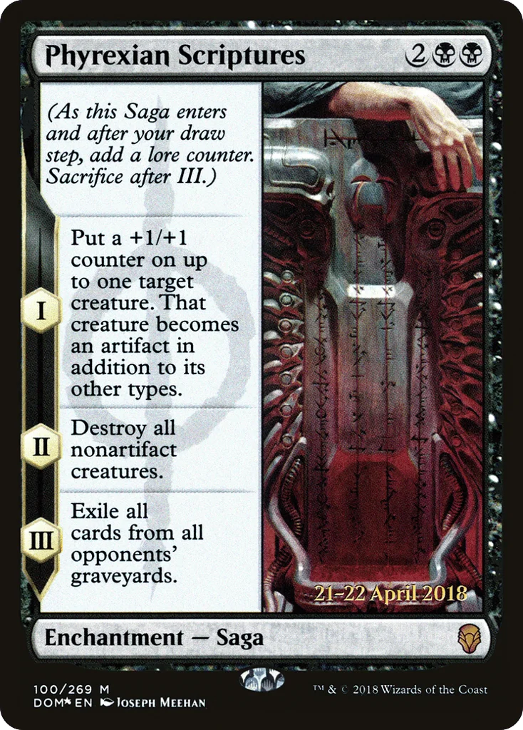 Phyrexian Scriptures · Dominaria Promos