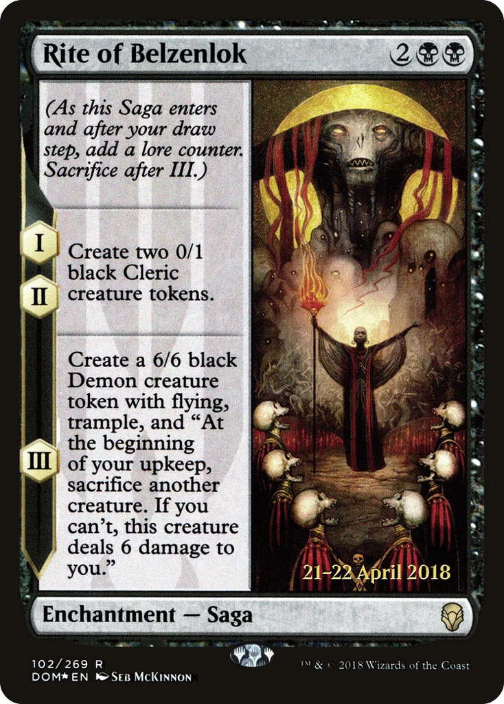 Rite of Belzenlok · Dominaria Promos