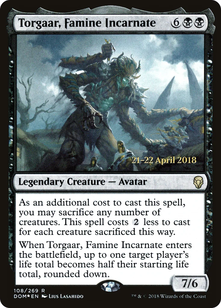 Torgaar, Famine Incarnate · Dominaria Promos