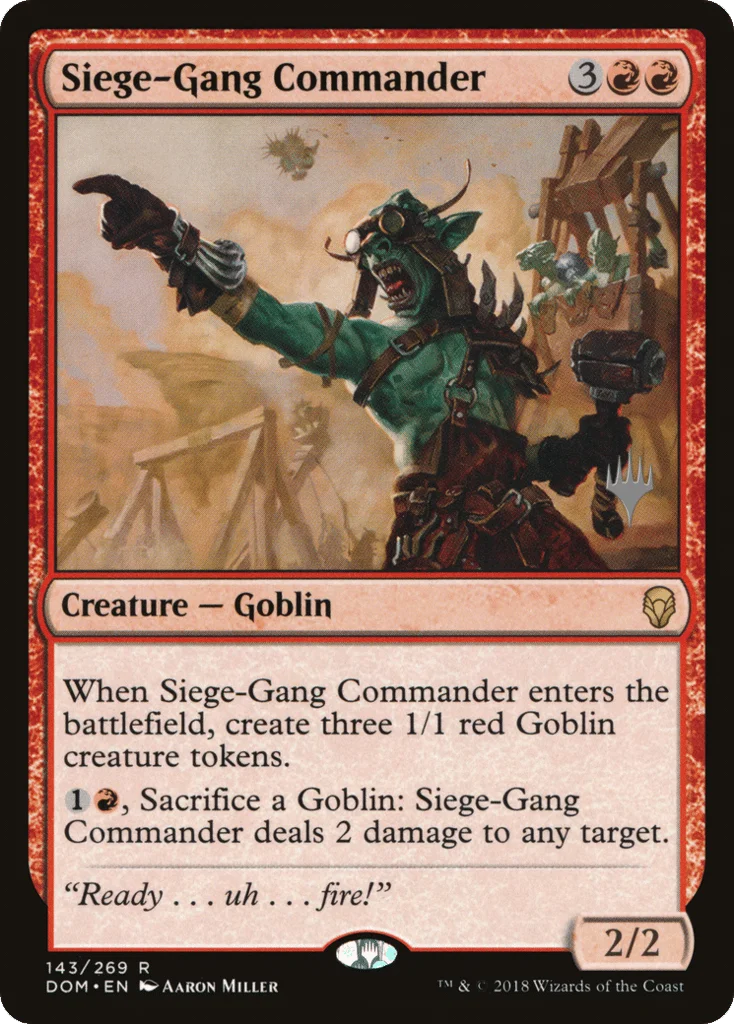 Siege-Gang Commander · Dominaria Promos