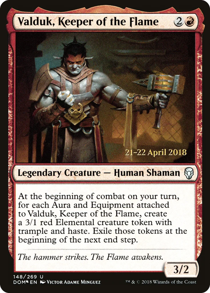 Valduk, Keeper of the Flame · Dominaria Promos