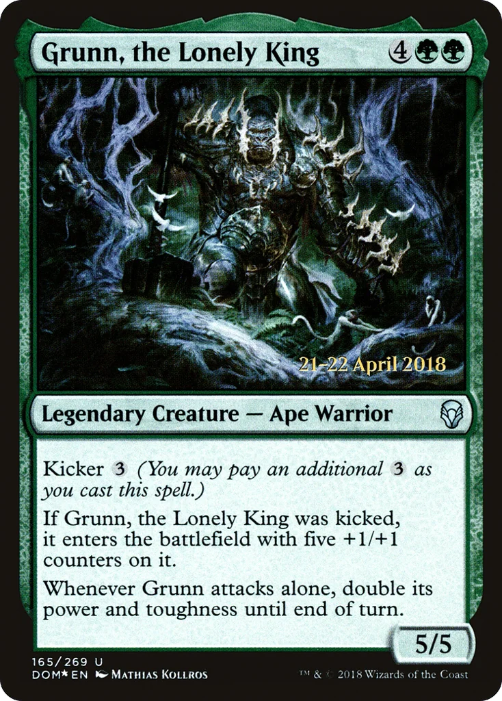 Grunn, the Lonely King · Dominaria Promos