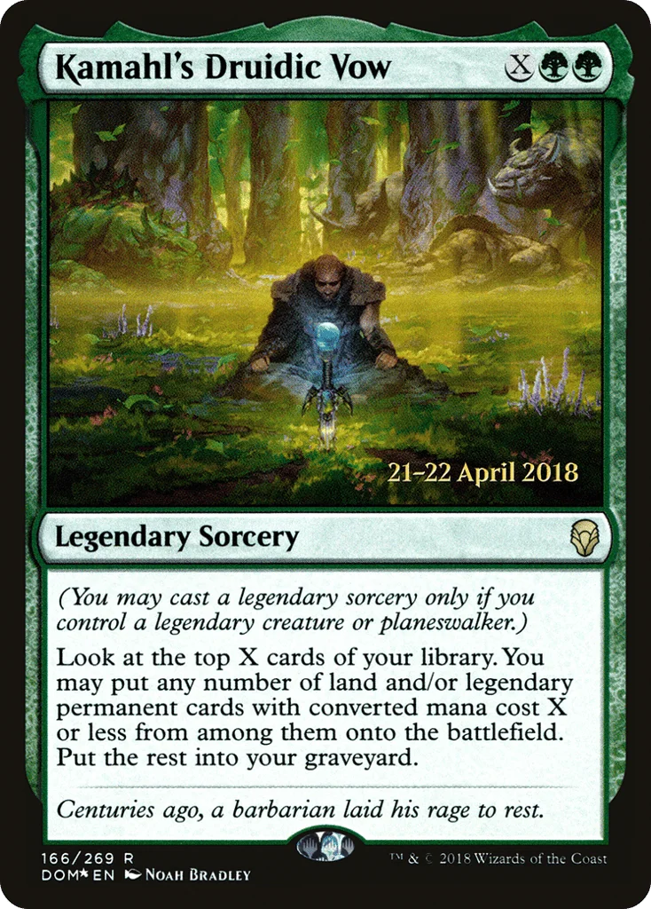 Kamahl's Druidic Vow · Dominaria Promos